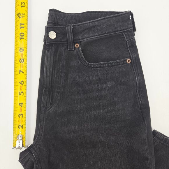 American Eagle Strigid Jeans Womens Size 6 Short High Rise Distressed Grunge - Picture 6 of 9
